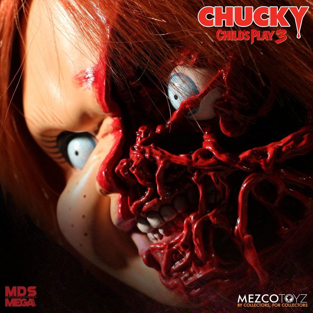 Mezco Toys Chucky Die Mörderpuppe 3 Pizza Face MDS Mega Scale Puppe