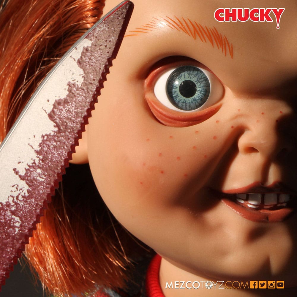 Mezco Toys Chucky Die Mörderpuppe Puppe Sneering Chucky mit Sound MDS Mega Scale