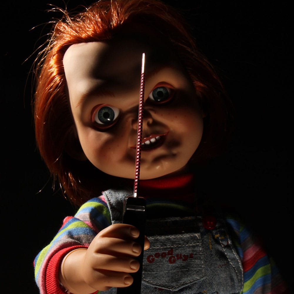 Mezco Toys Chucky Die Mörderpuppe Puppe Sneering Chucky mit Sound MDS Mega Scale