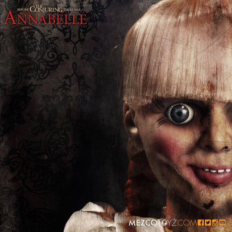 Mezco Toys Conjuring Die Heimsuchung Annabelle Roto Plush Replik Puppe