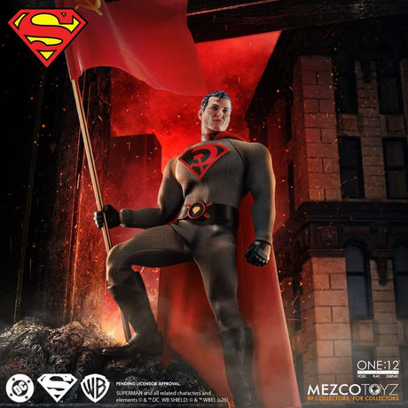 Mezco Toys DC Comics Collective Superman Red Son One:12 1/12 Actionfigur