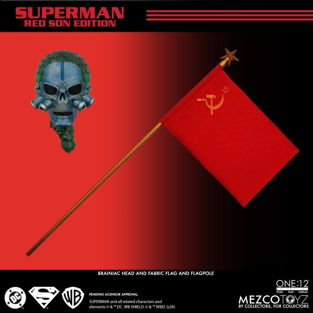 Mezco Toys DC Comics Collective Superman Red Son One:12 1/12 Actionfigur