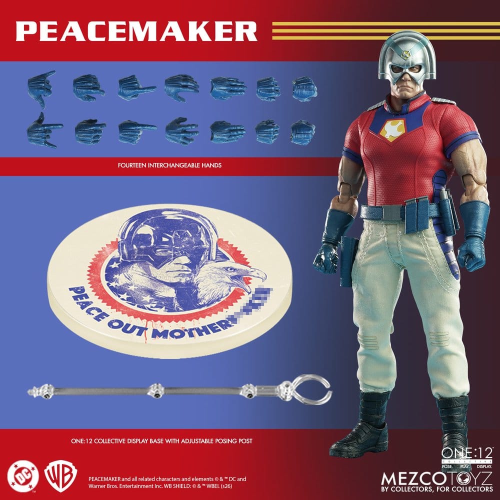 Mezco Toys DC Comics Peacemaker One:12 Collective 1/12 Actionfigur