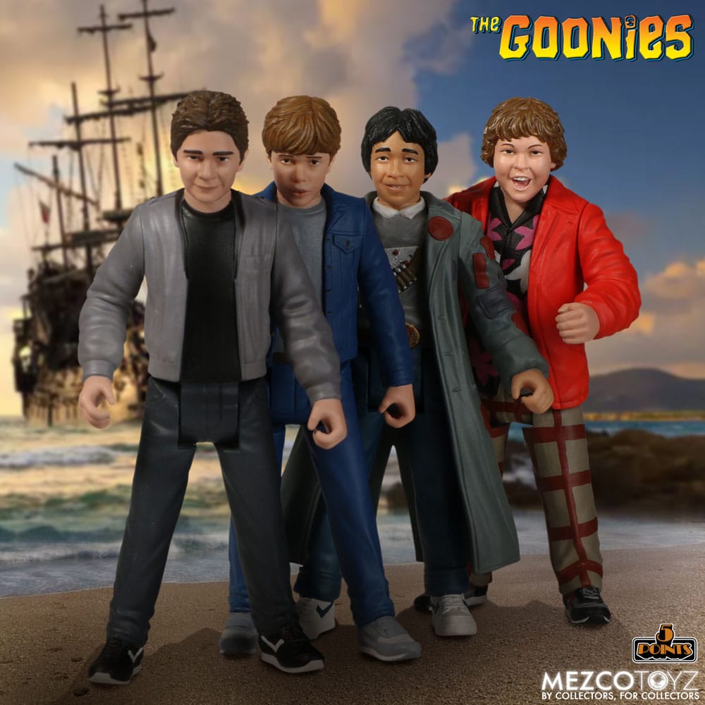 Mezco Toys Die Goonies Set 5 Points Actionfiguren