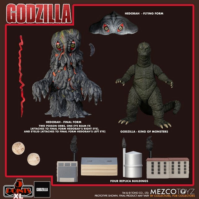 Mezco Toys Godzilla vs Hedorah 5 Points XL Box Set Actionfigur