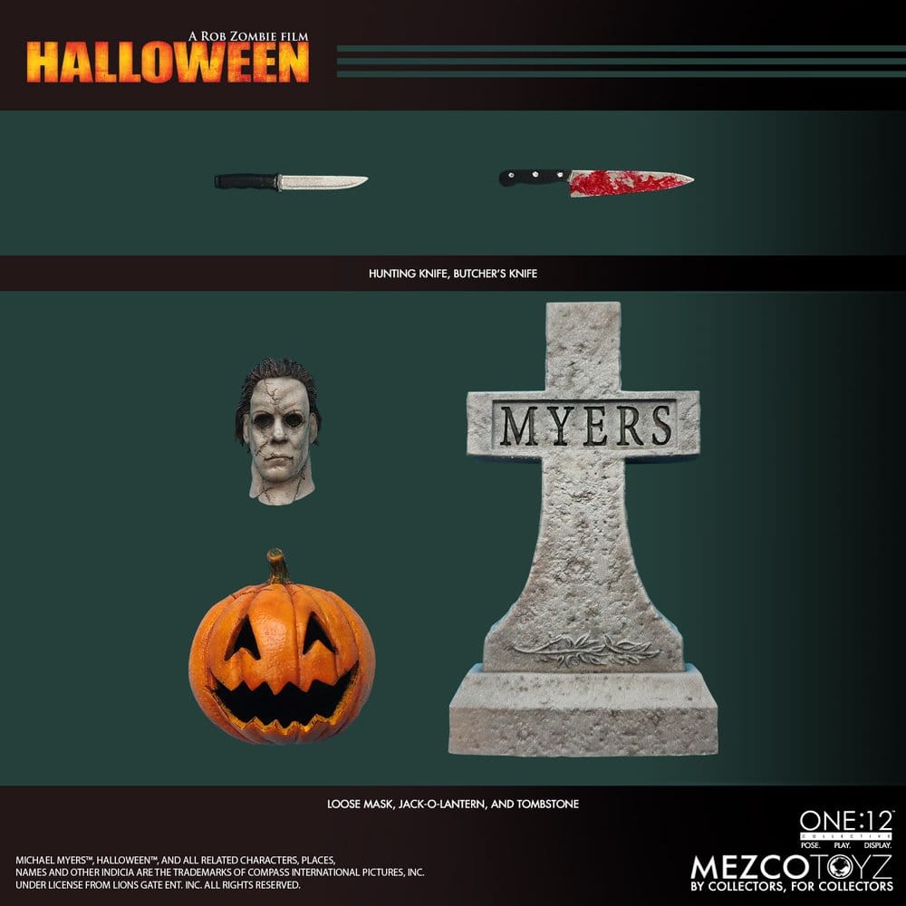 Mezco Toys Halloween (2007) Michael Myers One:12 Collective 1/12 Actionfigur