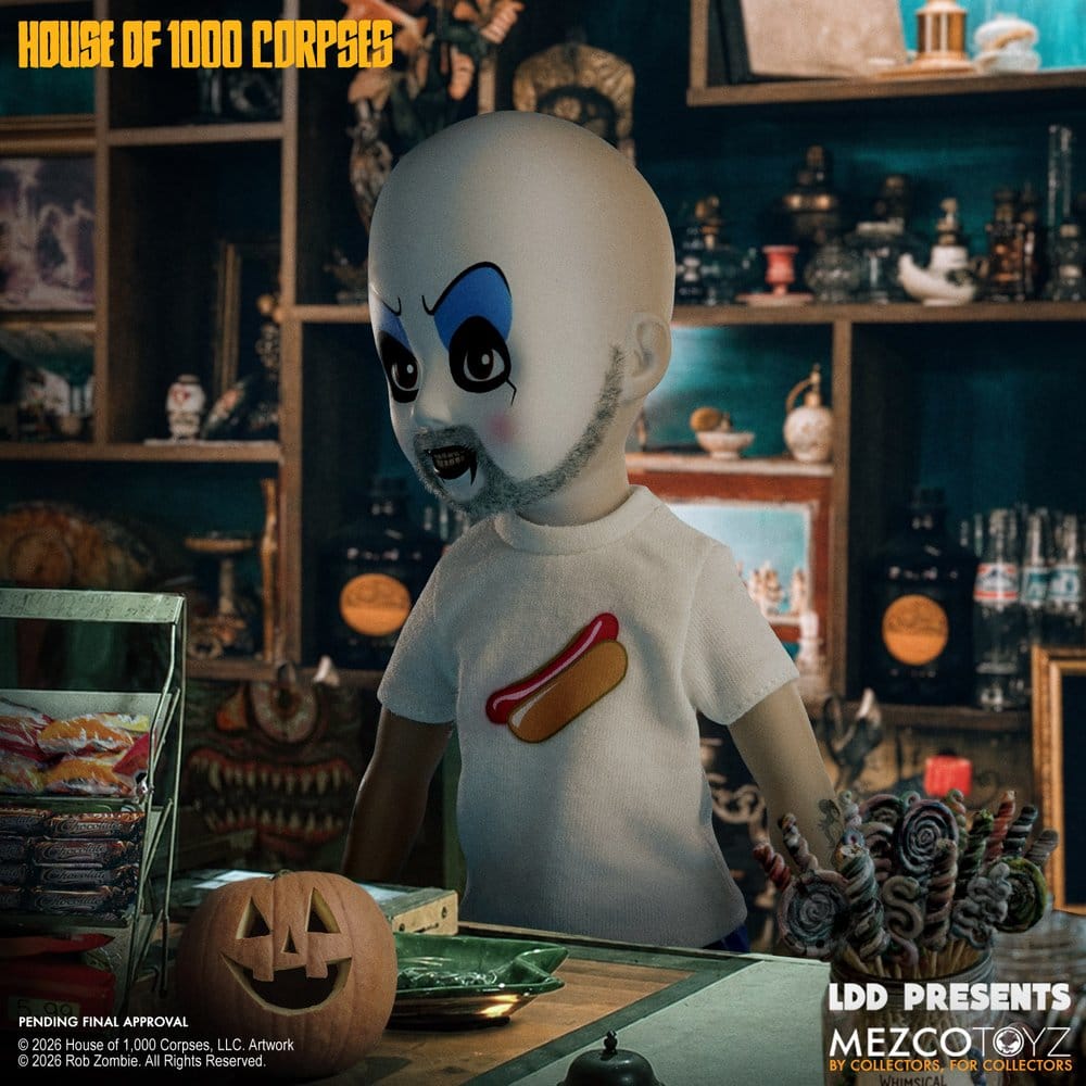 Mezco Toys Haus der 1000 Leichen LDD Presents Captain Spaulding Puppe