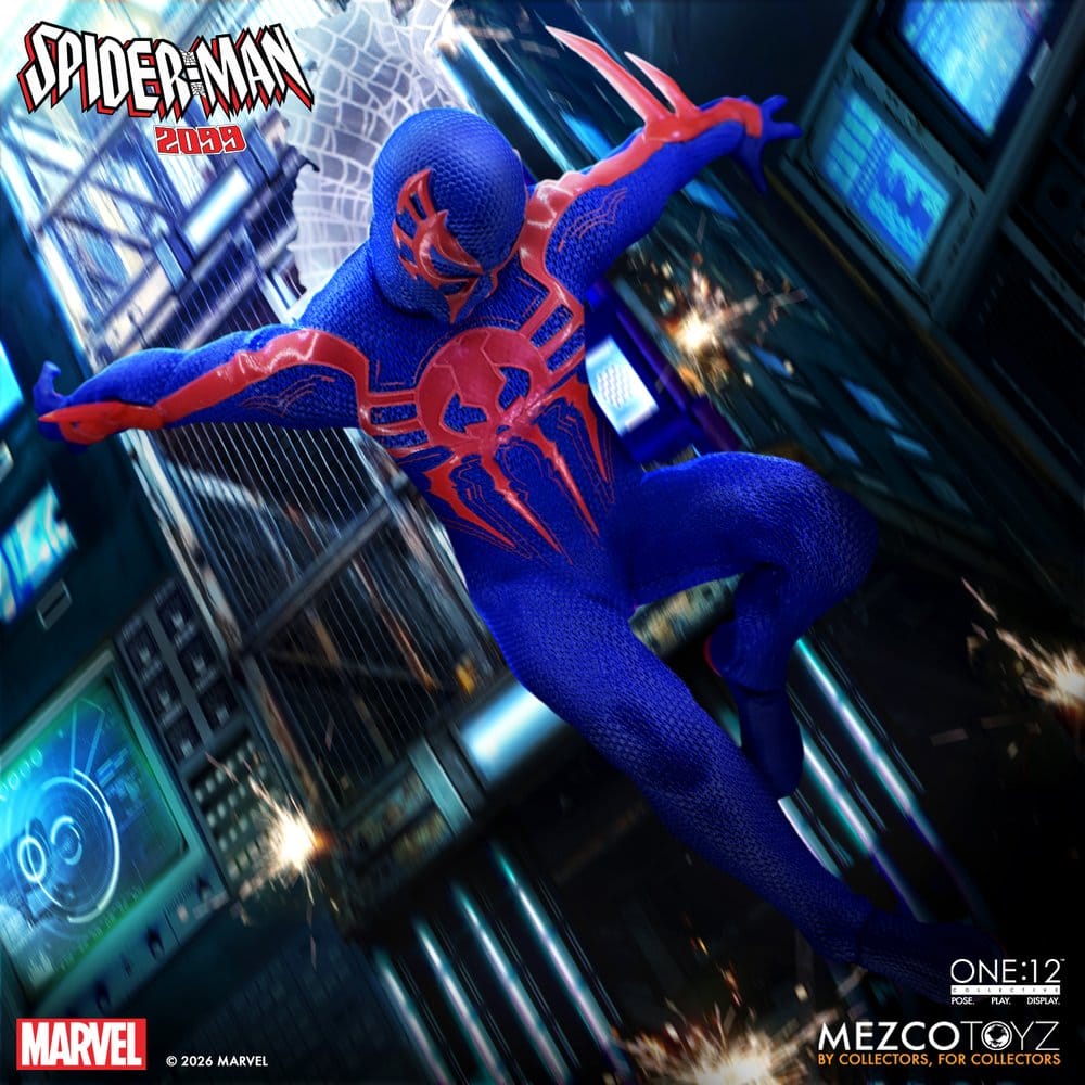 Mezco Toys Marvel Comics 2 Spider-Man 2099 One:12 Collective 1/12 Actionfigur