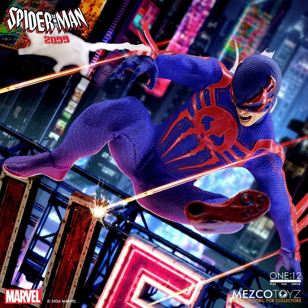 Mezco Toys Marvel Comics 2 Spider-Man 2099 One:12 Collective 1/12 Actionfigur