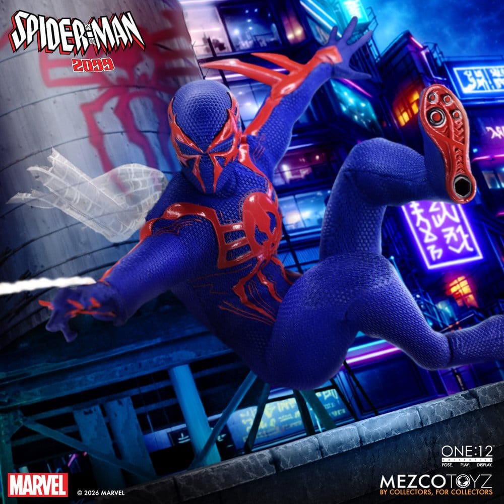 Mezco Toys Marvel Comics 2 Spider-Man 2099 One:12 Collective 1/12 Actionfigur