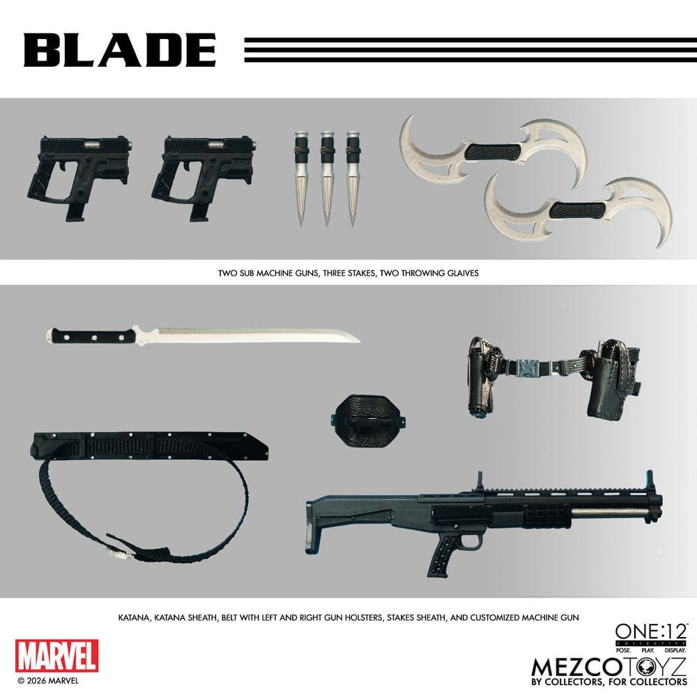 Mezco Toys Marvel Comics Blade One:12 Collective 1/12 Actionfigur