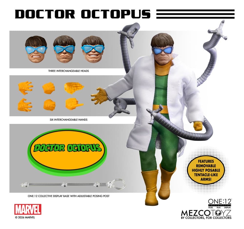 Mezco Toys Marvel Comics Doctor Octopus One:12 Collective 1/12 Actionfigur