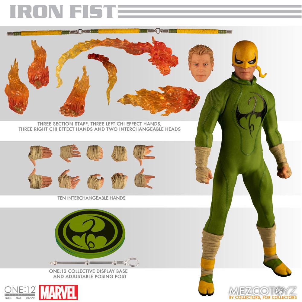 Mezco Toys Marvel Comics Iron Fist One:12 Collective 1/12 Actionfigur
