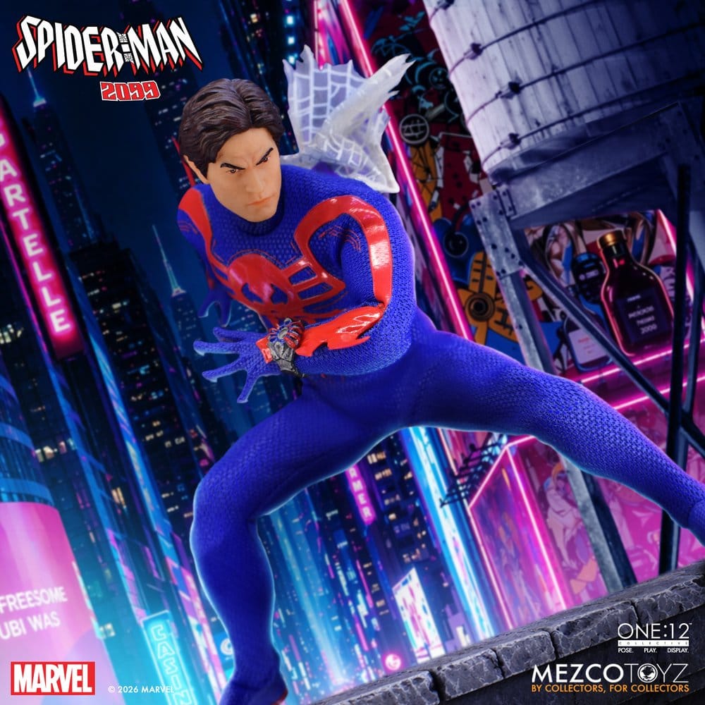 Mezco Toys Marvel Comics One:12 Collective Actionfigur 1/12 Spider-Man 2099 17 cm