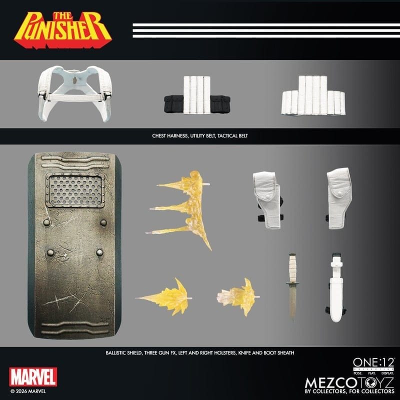 Mezco Toys Marvel Punisher One:12 Collective 1/12 Actionfigur