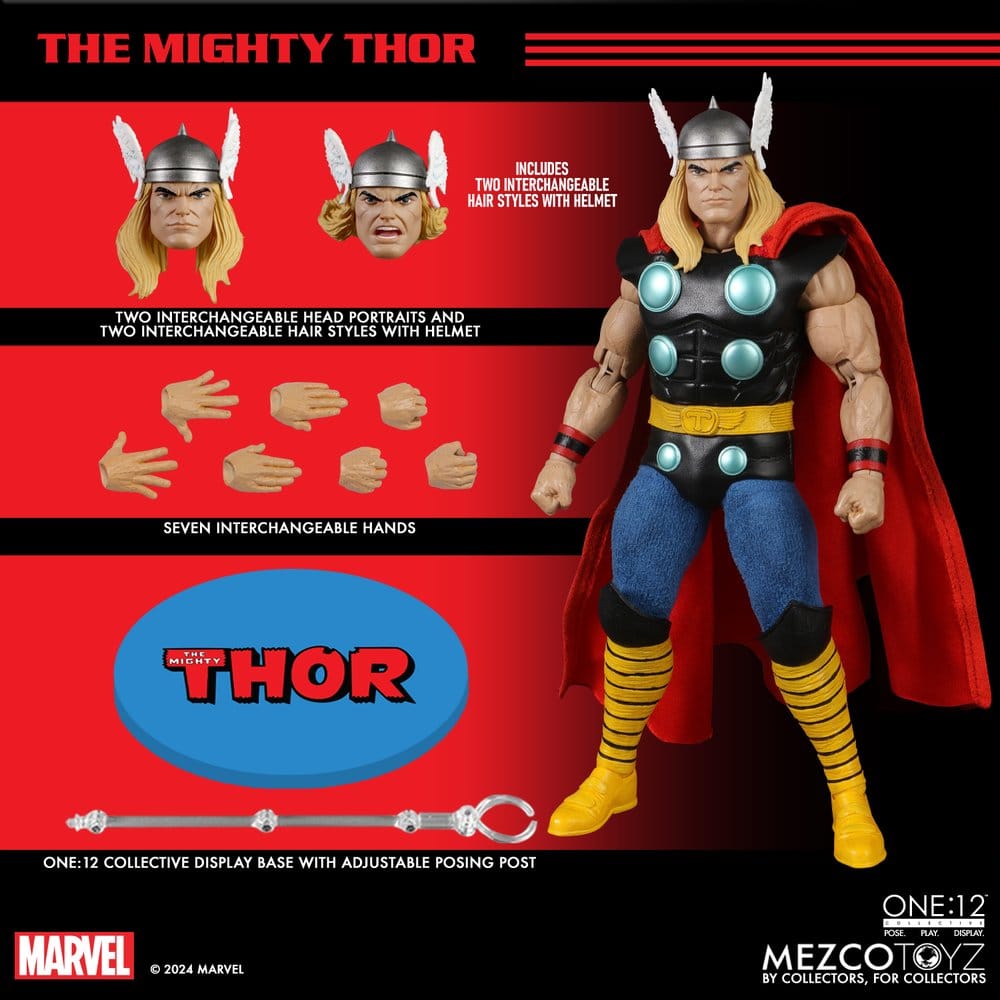 Mezco Toys Marvel The Mighty Thor One 12 Collective 1/12 Actionfigur
