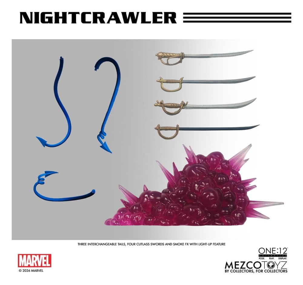 Mezco Toys Marvel X-Men Nightcrawler One:12 Collective 1/12 Actionfigur