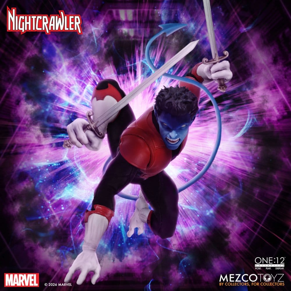 Mezco Toys Marvel X-Men Nightcrawler One:12 Collective 1/12 Actionfigur