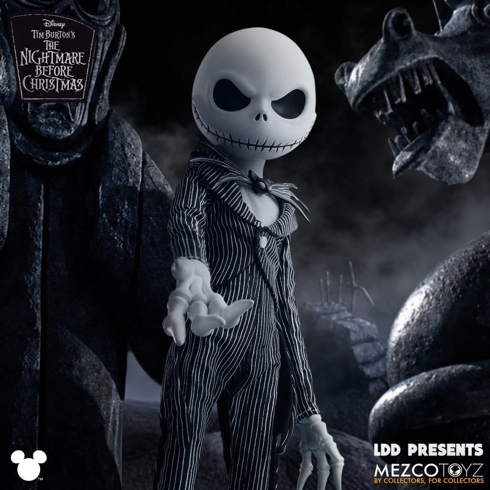 Mezco Toys Nightmare Before Christmas Jack Skellington LDD Presents Puppe