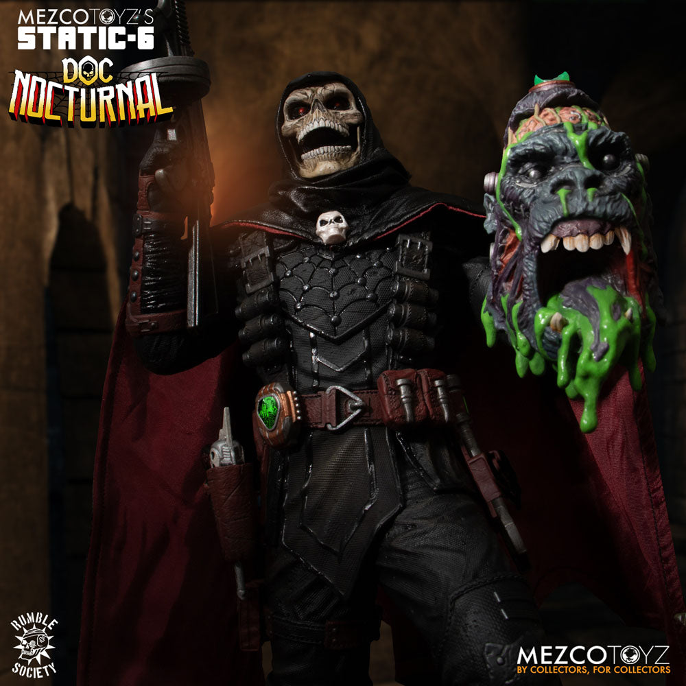 Mezco Toys Rumble Society Doc Nocturnal Original Character Static-6 Statue