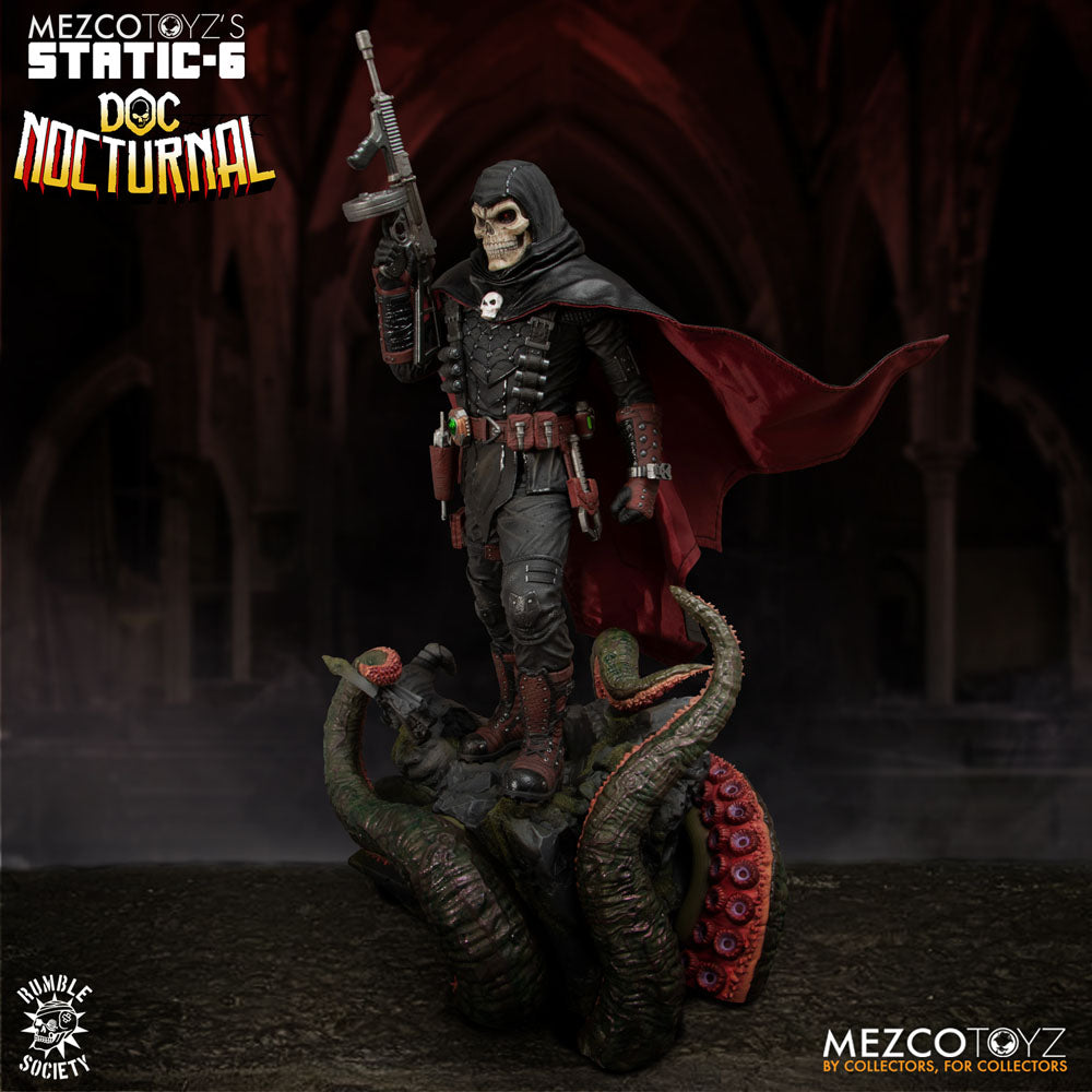 Mezco Toys Rumble Society Doc Nocturnal Original Character Static-6 Statue