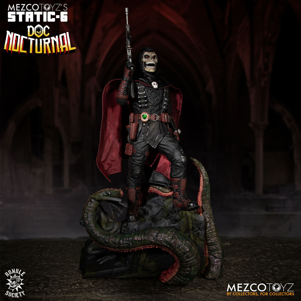 Mezco Toys Rumble Society Doc Nocturnal Original Character Static-6 Statue