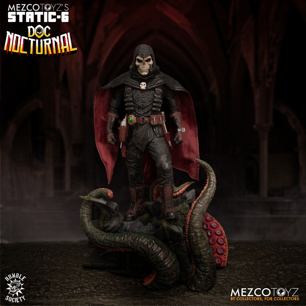 Mezco Toys Rumble Society Doc Nocturnal Original Character Static-6 Statue