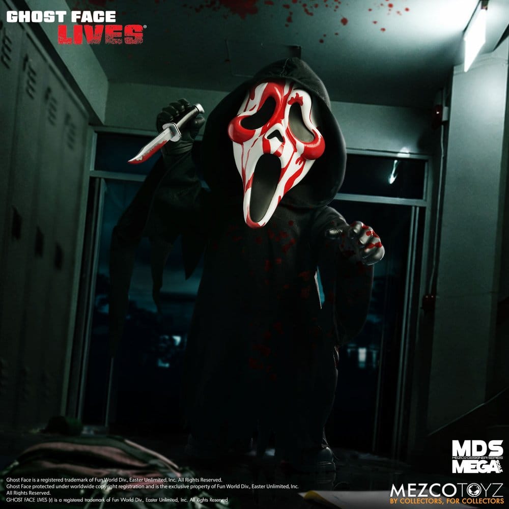 Mezco Toys Scream Bloody Ghost Face MDS Roto Puppe