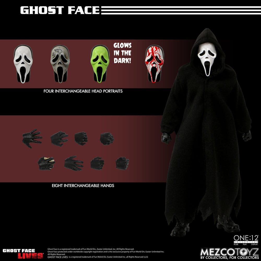 Mezco Toys Scream - Ghost Face One:12 16 cm Actionfigur