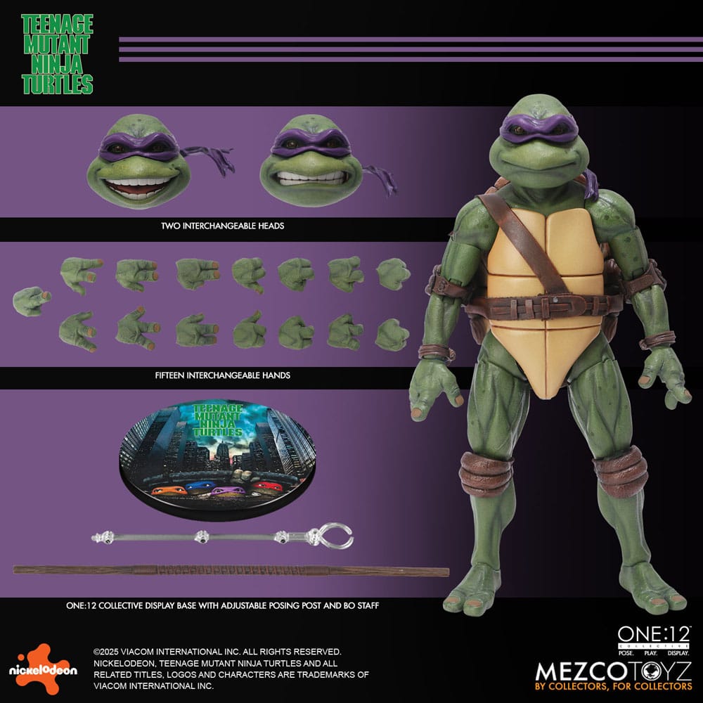Mezco Toys Teenage Mutant Ninja Turtles (1990 Movie) Box-Set 1/12 Actionfiguren