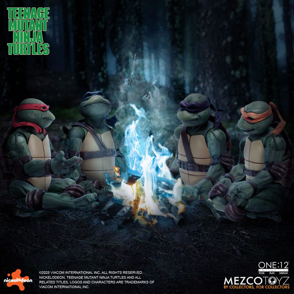 Mezco Toys Teenage Mutant Ninja Turtles (1990 Movie) Box-Set 1/12 Actionfiguren