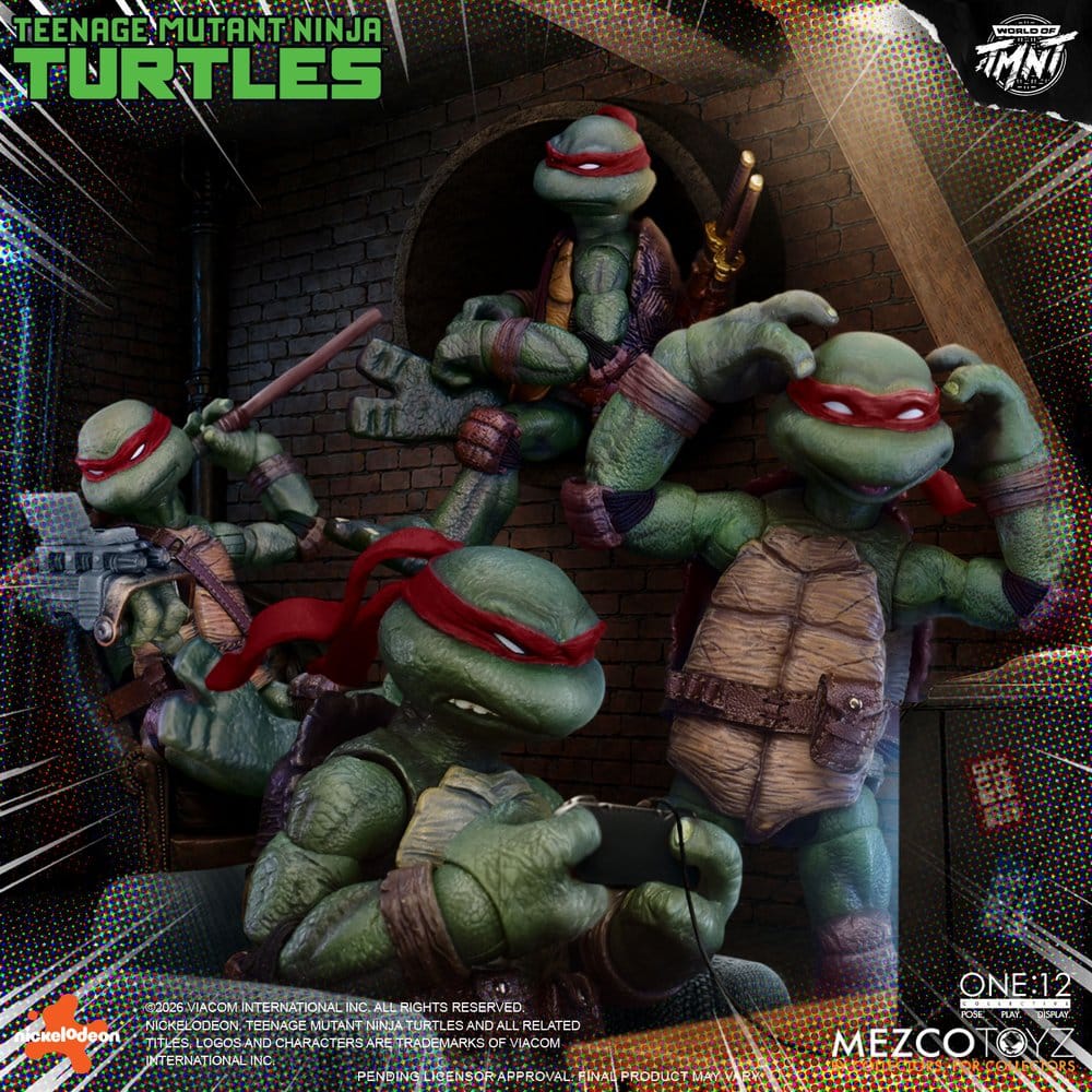 Mezco Toys Teenage Mutant Ninja Turtles One:12 Collective TMNT 1/12 Boxed Set Actionfiguren