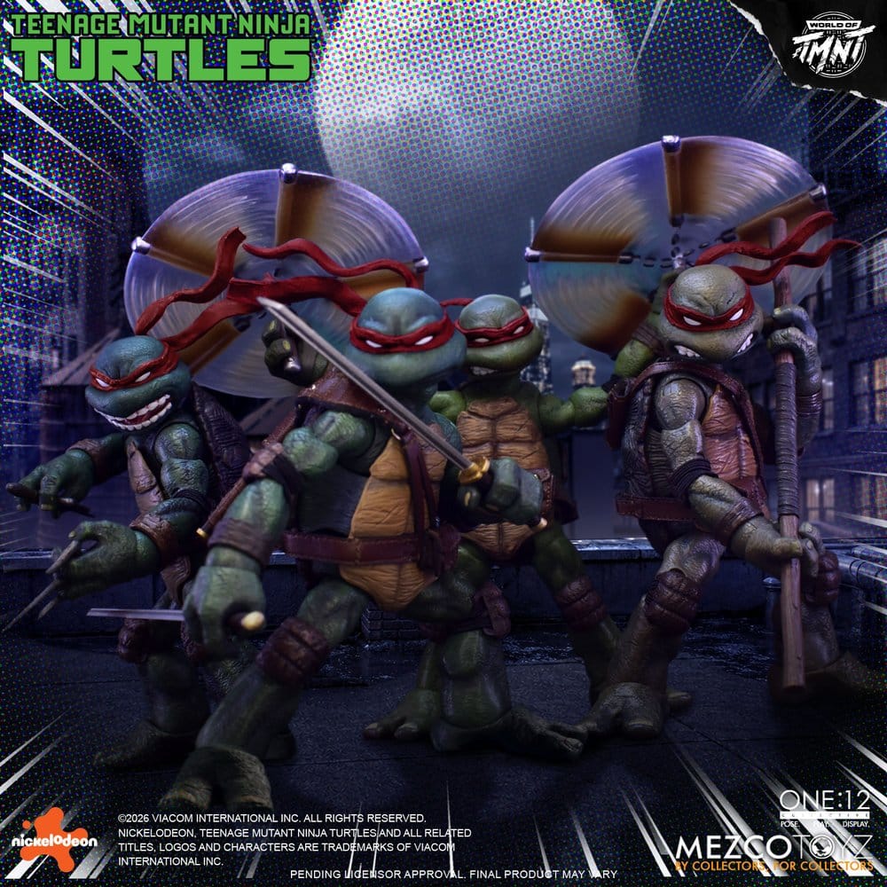 Mezco Toys Teenage Mutant Ninja Turtles One:12 Collective TMNT 1/12 Boxed Set Actionfiguren