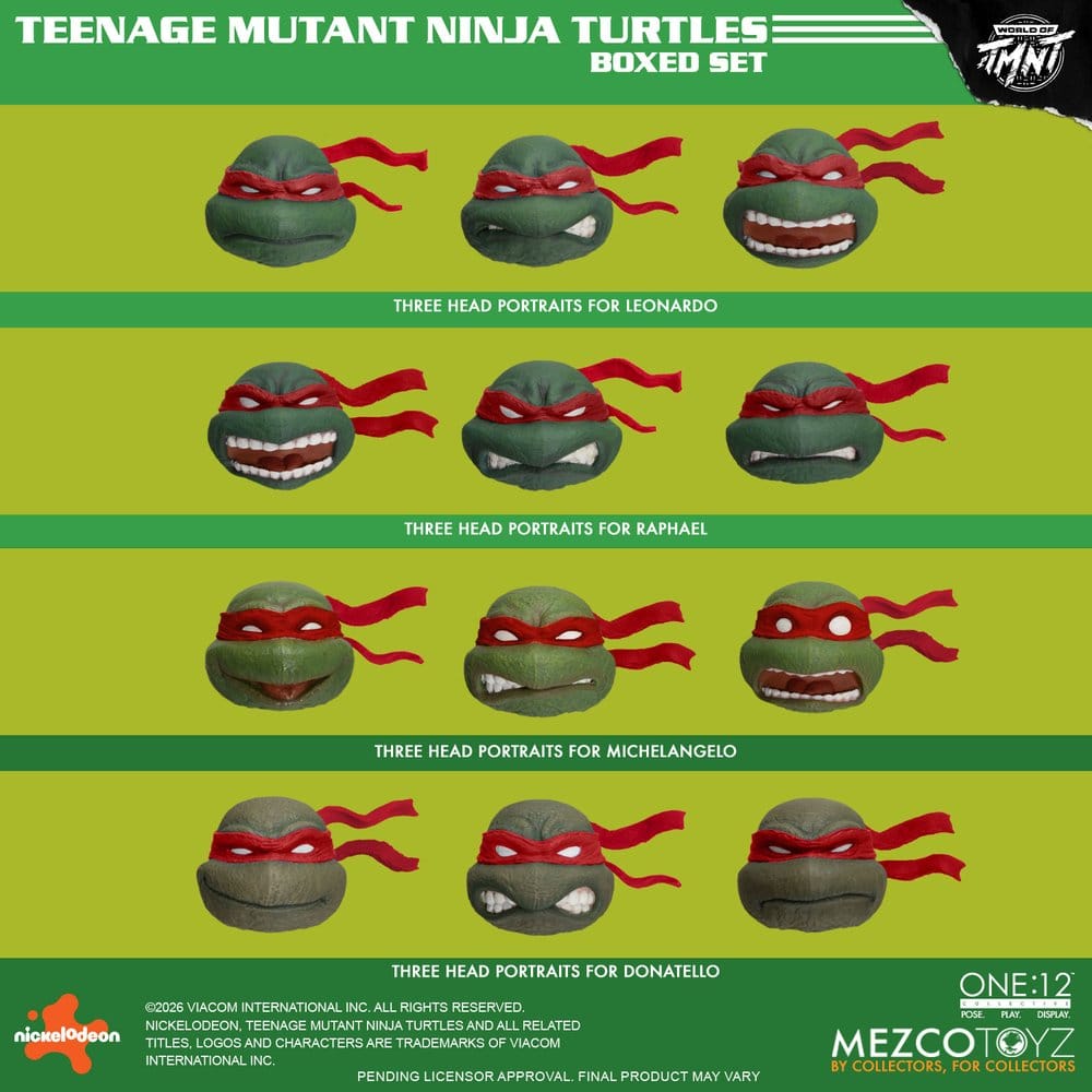 Mezco Toys Teenage Mutant Ninja Turtles One:12 Collective TMNT 1/12 Boxed Set Actionfiguren