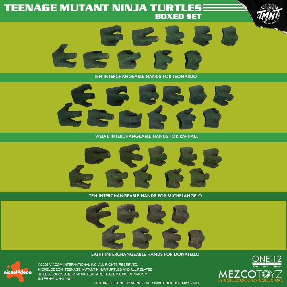 Mezco Toys Teenage Mutant Ninja Turtles One:12 Collective TMNT 1/12 Boxed Set Actionfiguren