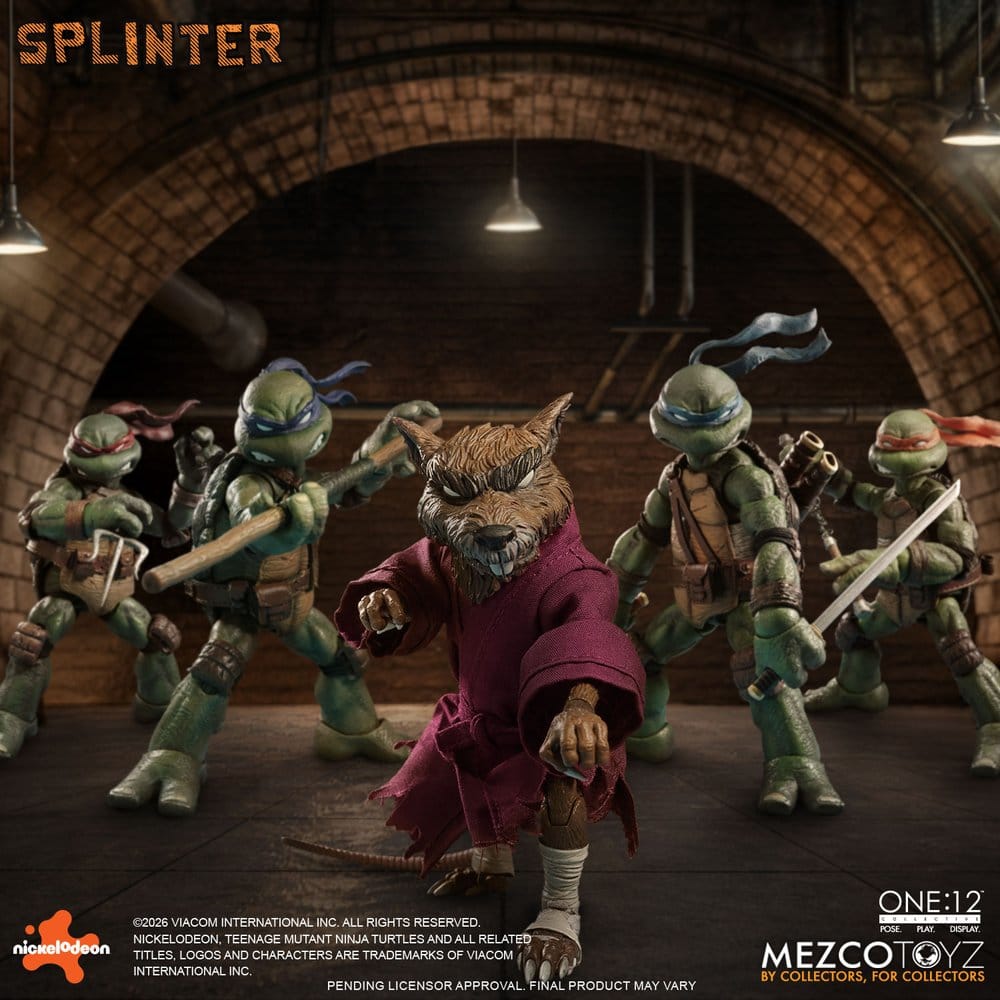 Mezco Toys Teenage Mutant Ninja Turtles Splinter One:12 Collective 1/12 Actionfigur