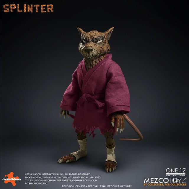 Mezco Toys Teenage Mutant Ninja Turtles Splinter One:12 Collective 1/12 Actionfigur