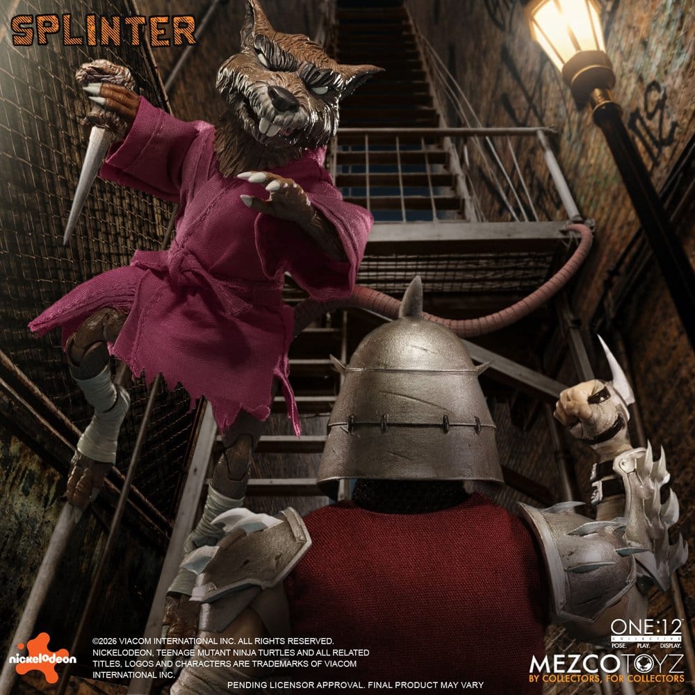 Mezco Toys Teenage Mutant Ninja Turtles Splinter One:12 Collective 1/12 Actionfigur
