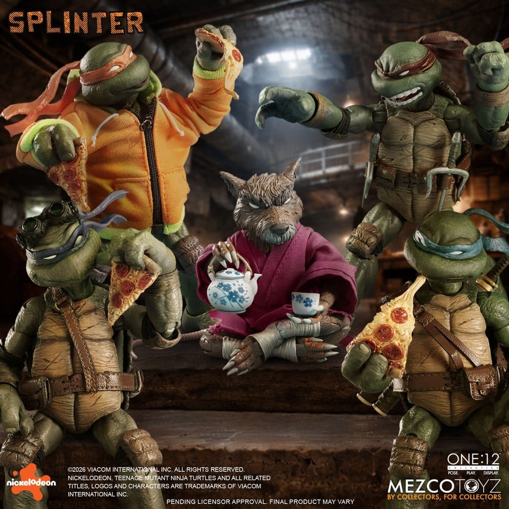 Mezco Toys Teenage Mutant Ninja Turtles Splinter One:12 Collective 1/12 Actionfigur