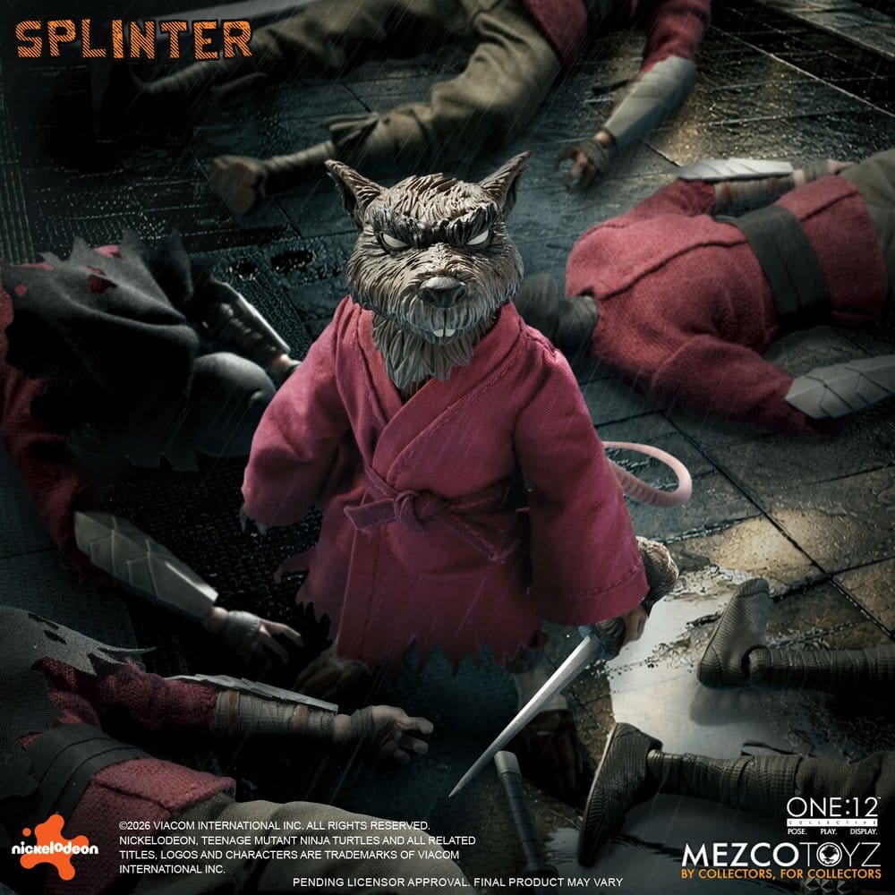 Mezco Toys Teenage Mutant Ninja Turtles Splinter One:12 Collective 1/12 Actionfigur