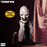 Mezco Toys Terrifier Art the Clown with Sound MDS Mega Scale Puppe