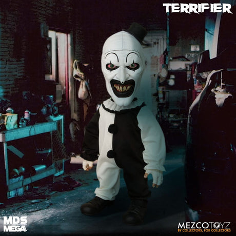 Mezco Toys Terrifier Art the Clown with Sound MDS Mega Scale Puppe