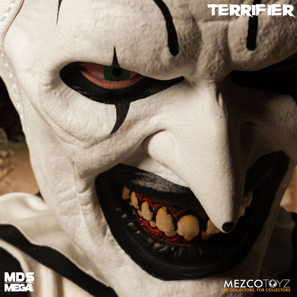 Mezco Toys Terrifier Art the Clown with Sound MDS Mega Scale Puppe