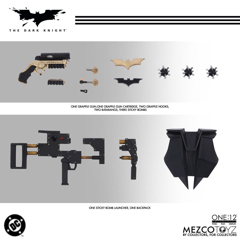 Mezco Toys The Dark Knight Batman 1/12 Actionfigur