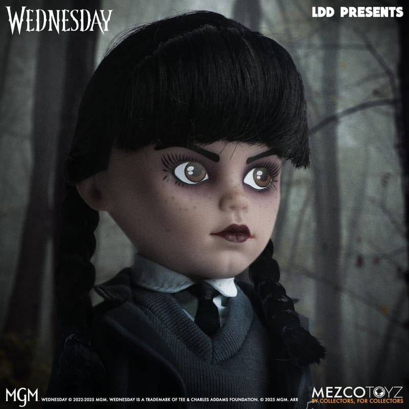 Mezco Toys Wednesday Nevermore Academy Uniform LDD Presents Puppe