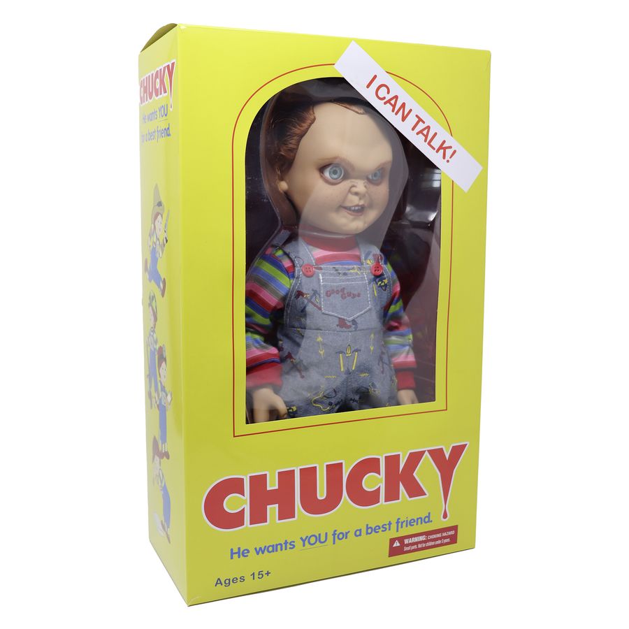 Mezco Toyz Chucky Child’s Play Good Guy Evil Face MDS Puppe