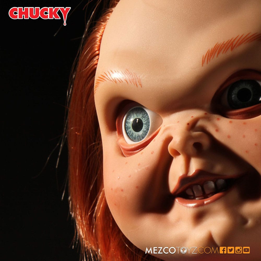 Mezco Toyz Chucky Die Mörderpuppe Puppe Sneering Chucky mit Sound MDS Mega Scale