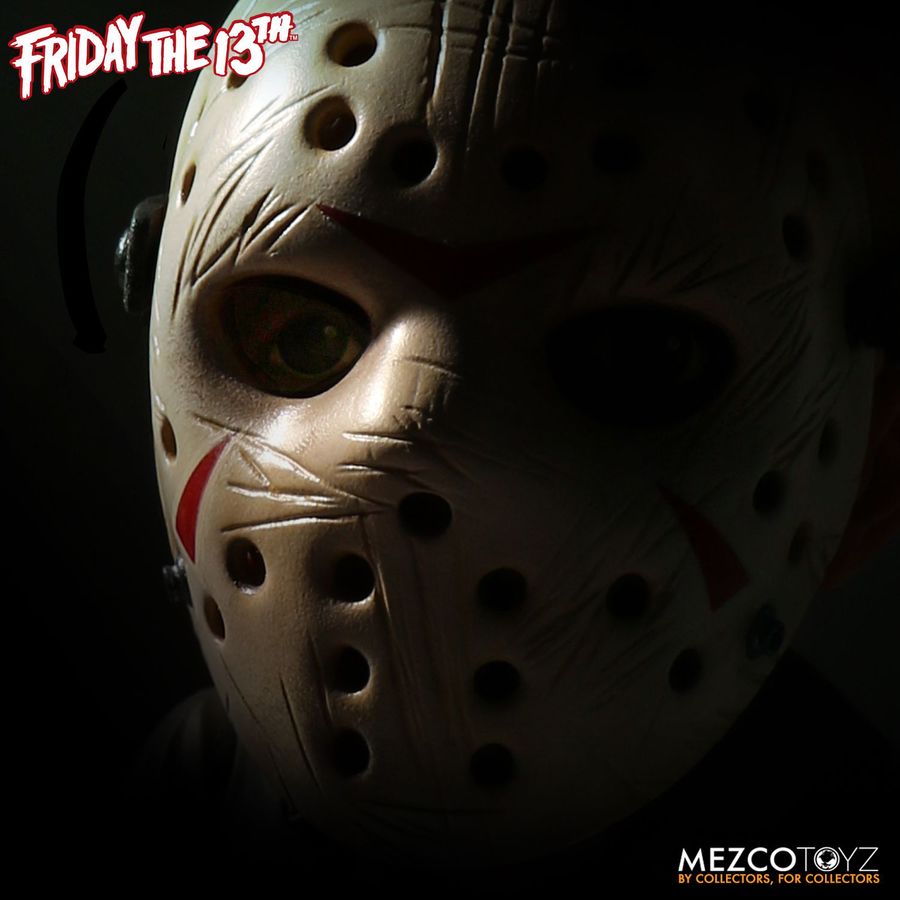 Mezco Toyz Freitag der 13. Jason Vorhees MDS Megascake Puppe mit Sound 15’’