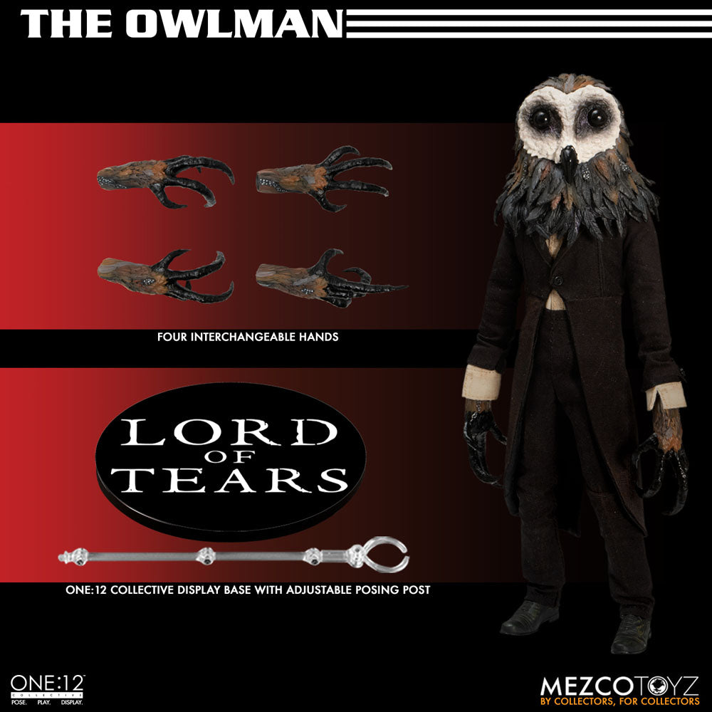 Mezco Toyz Lord of Tears The Owlman 1/12 Actionfigur