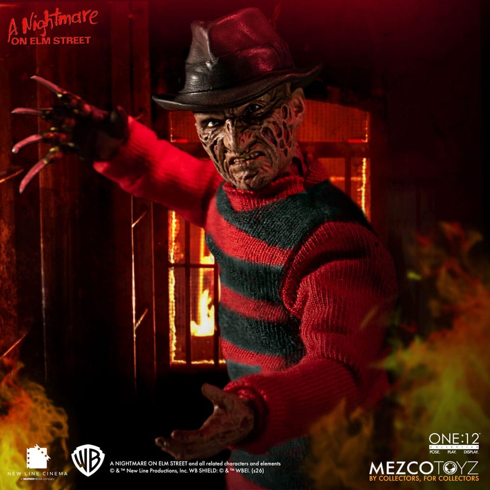Mezco Toyz Nightmare On Elm Street Freddy Krueger 1/12 Actionfigur